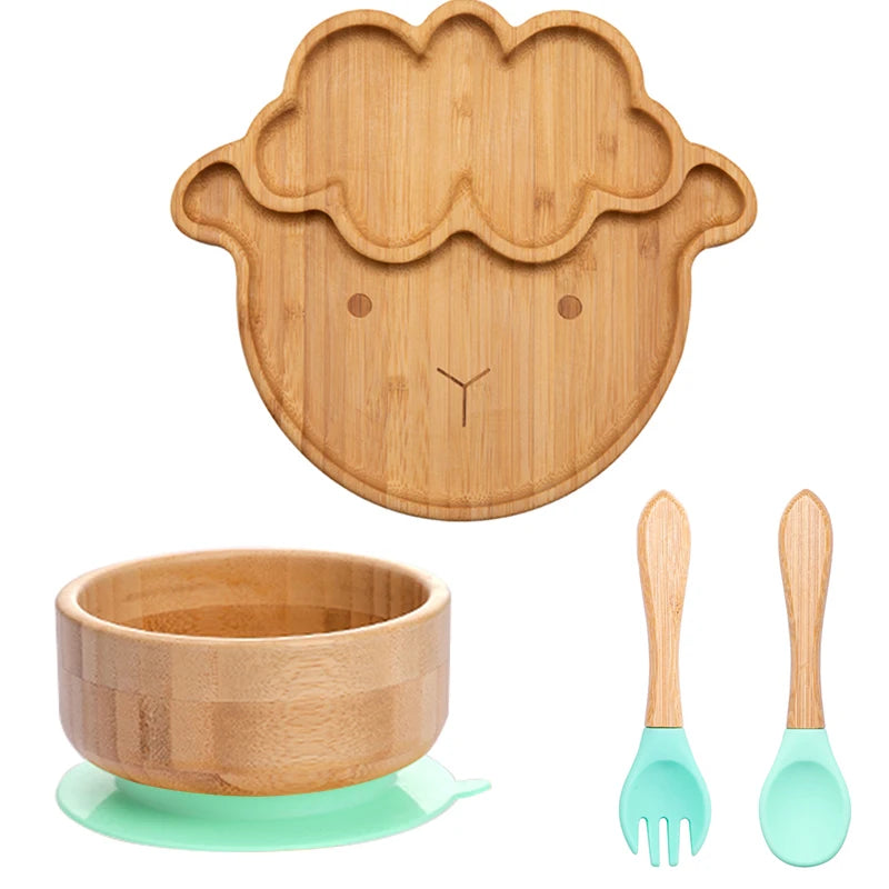 Bamboo Baby Feeding Set - Sheep