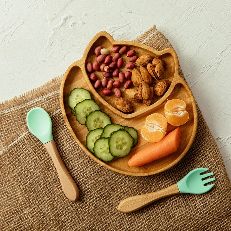 Bamboo Baby Feeding Set - Fox
