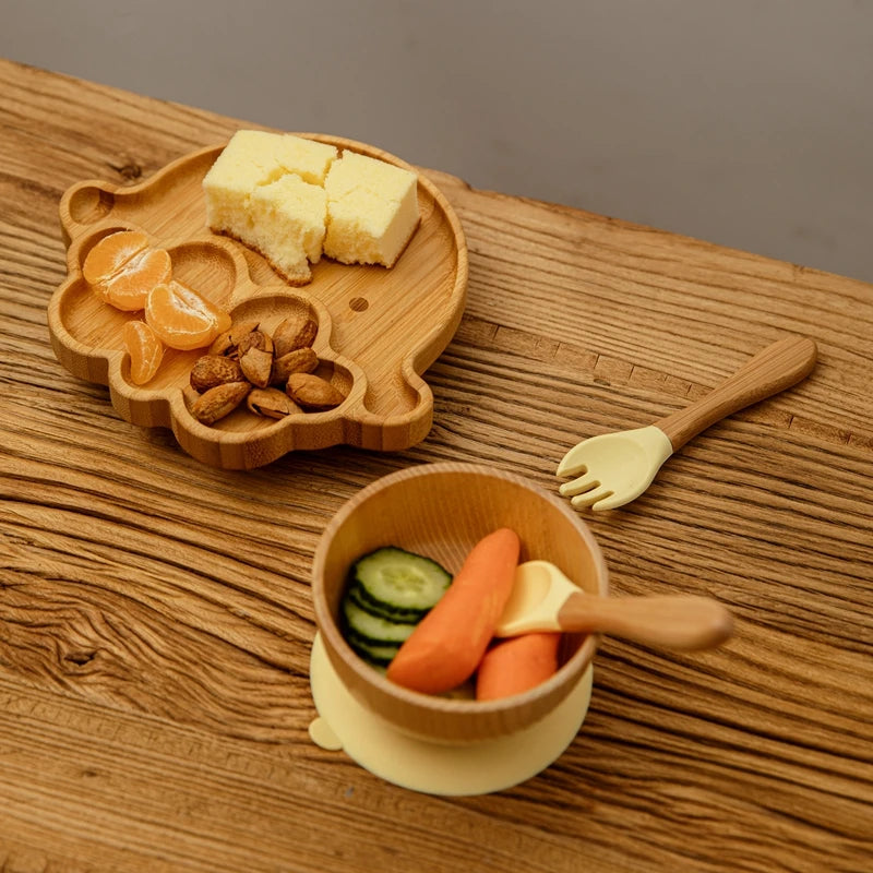 Bamboo Baby Feeding Set - Sheep