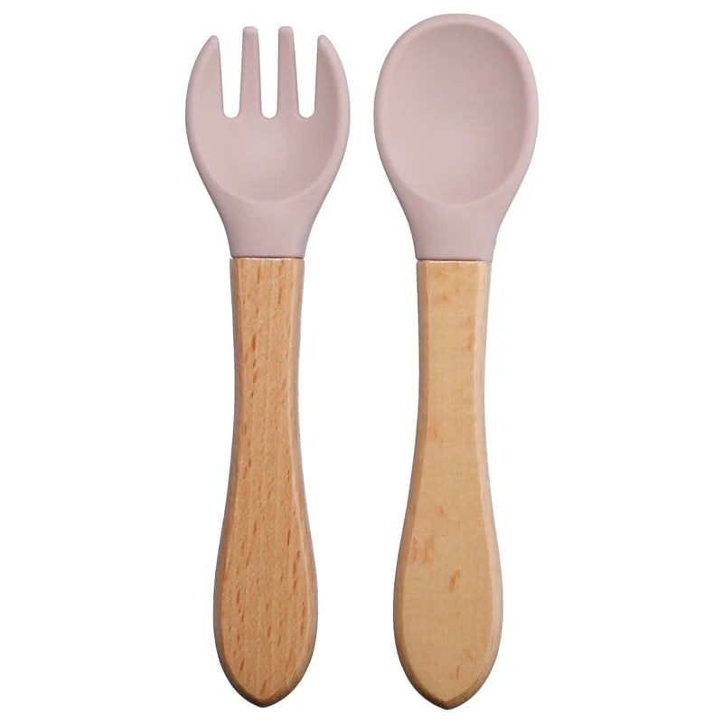 Baby Silicone Spoon & Fork Set