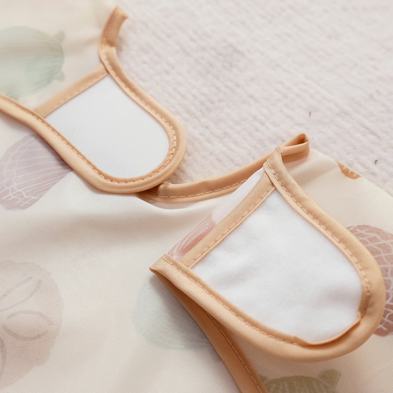 Long Sleeve Pastel Coloured Waterproof Feeding Bibs