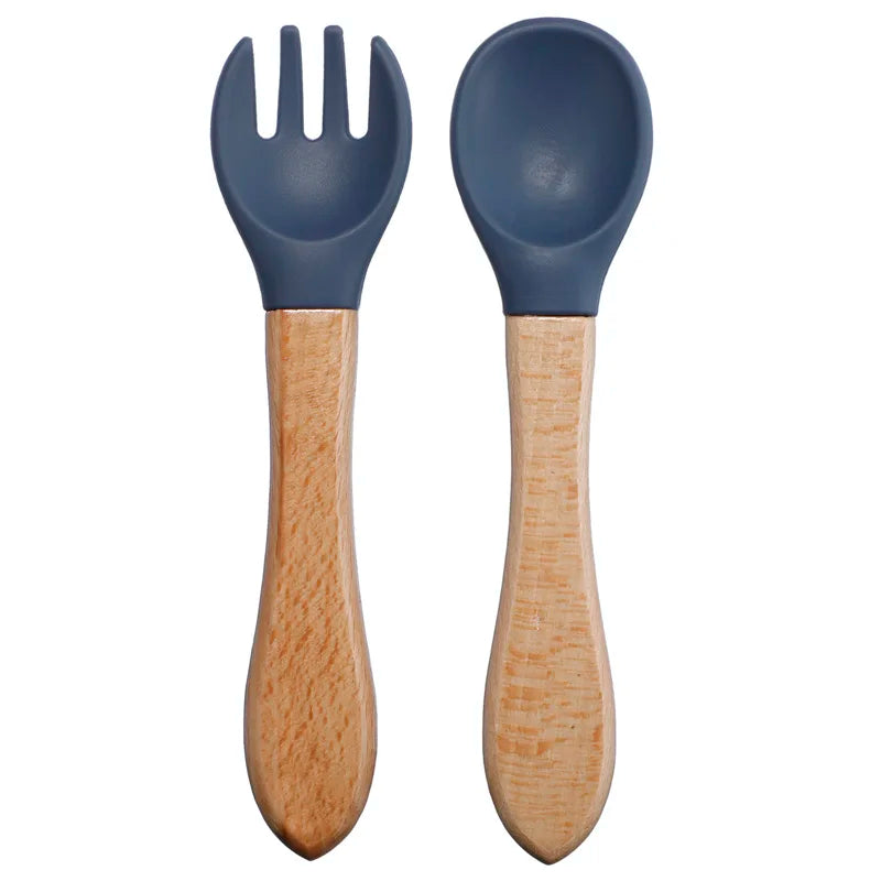 Baby Silicone Spoon & Fork Set