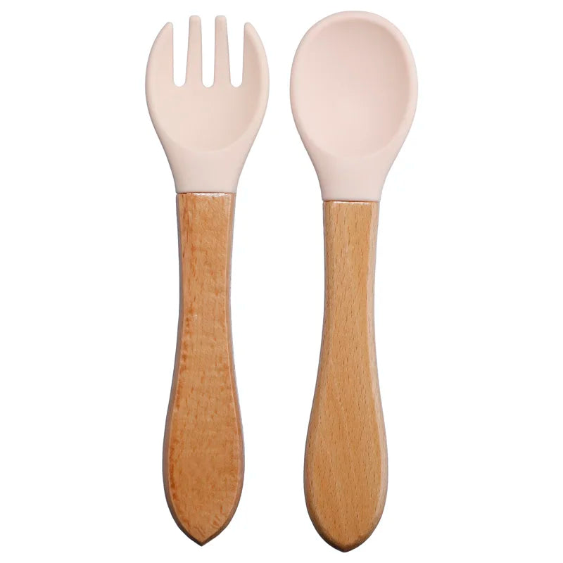 Baby Silicone Spoon & Fork Set