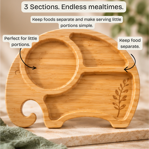Bamboo Baby Feeding Set - Elephant