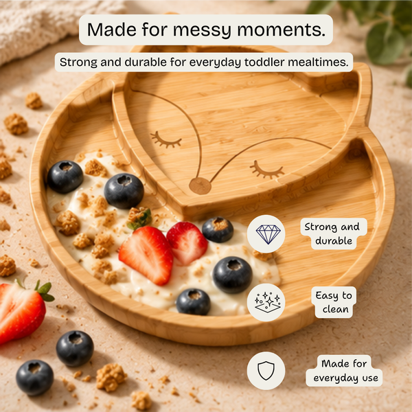 Bamboo Baby Feeding Set - Fox