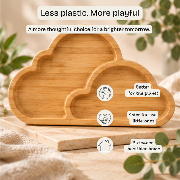 Bamboo Baby Feeding Set - Cloud