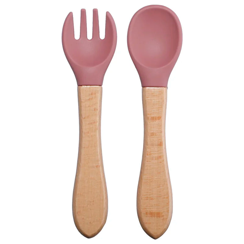 Baby Silicone Spoon & Fork Set