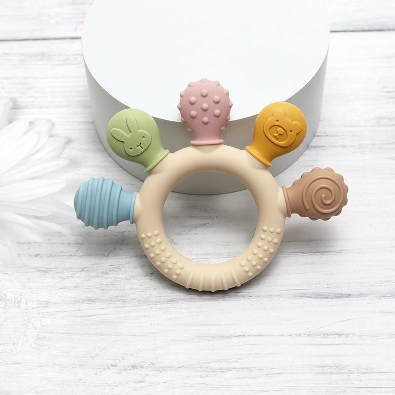 Silicone Baby Ring Teether