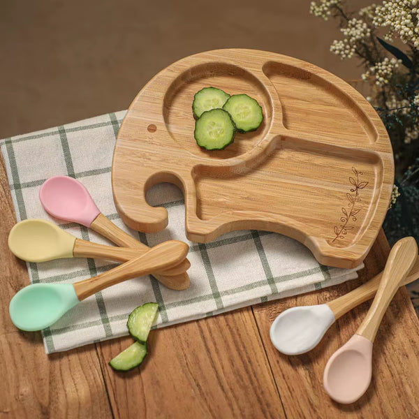 Bamboo Baby Feeding Set - Elephant